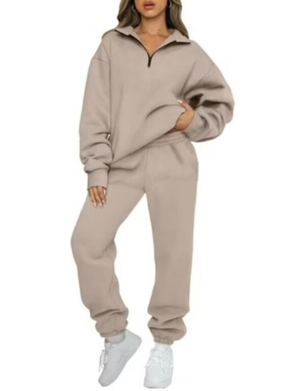 ✨ SUNBS Lounge Sets for Women Sweatsuits 2 Piece Outfits Half Zip Medium NWT